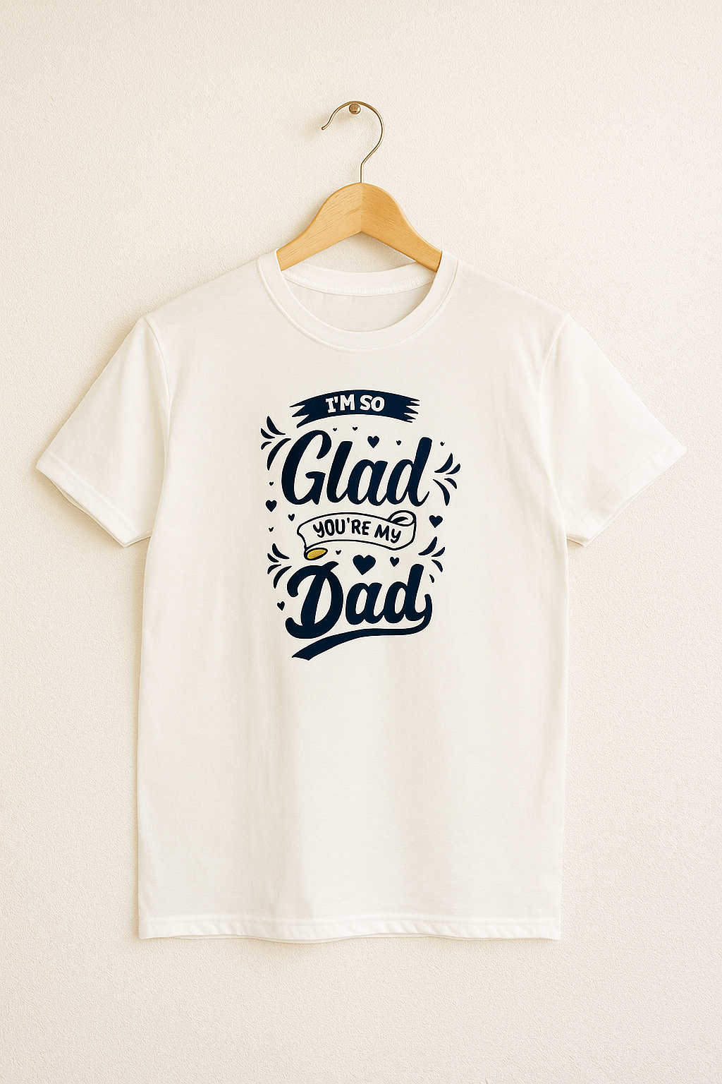 White Graphic T-Shirt – Minimalist Style with Bold Black Center Print