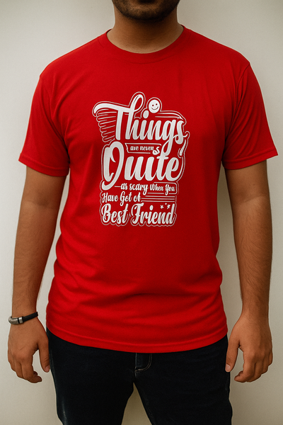 Red Best Friend Graphic T-Shirt